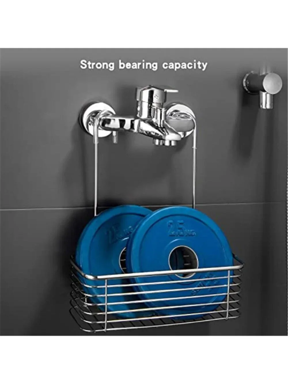 Stainless Steel Shower Door Caddy Hanging Bathroom Organizer Rustproof Shelf